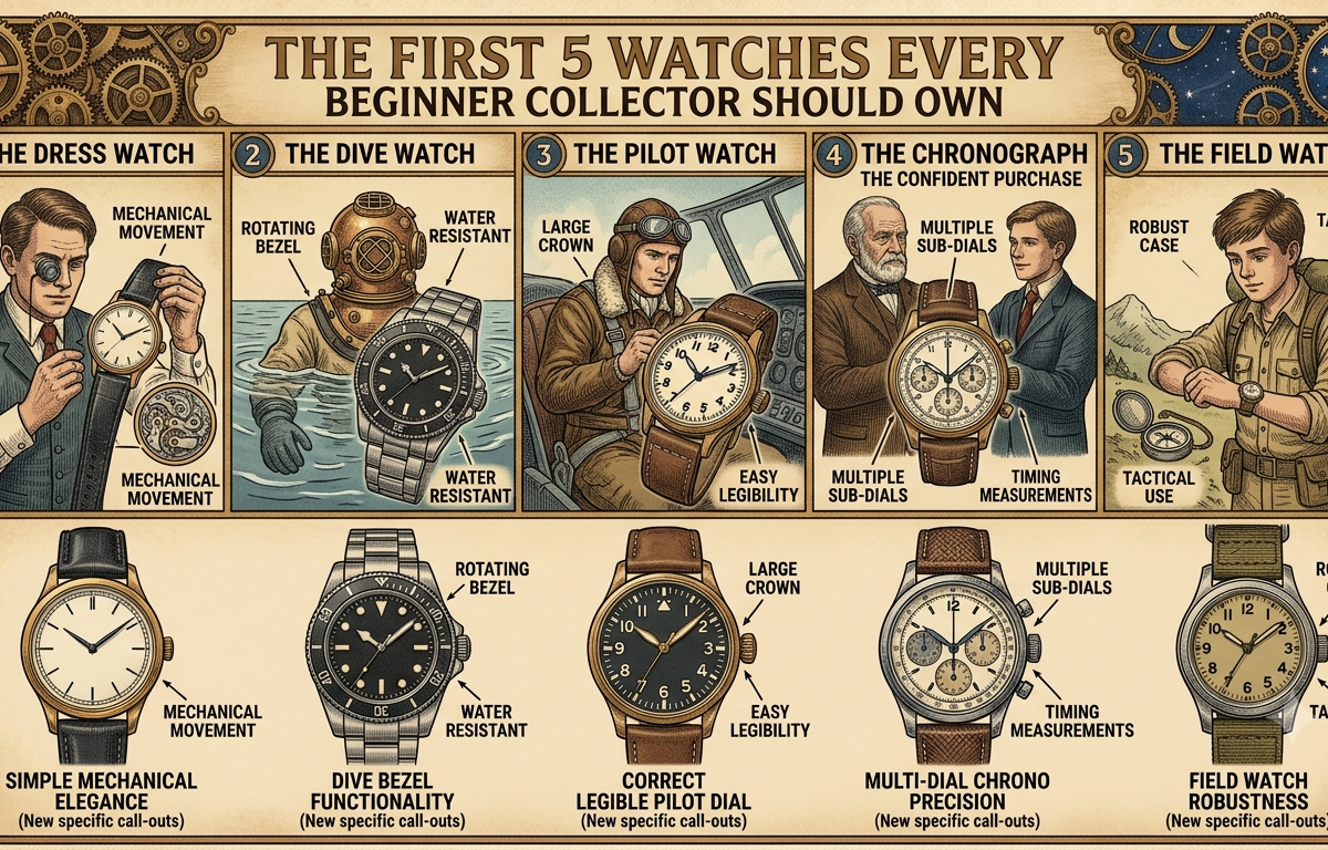 The First 5 Watches Every Beginner Collector Should Own